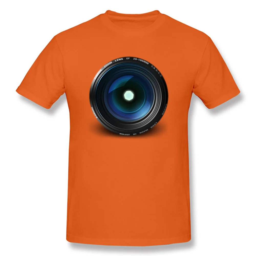 35MM Camera Lens Photography Shoot T Shirt For Men Summer Autumn Tops 2018 Discount Round Neck Cotton Shirts |