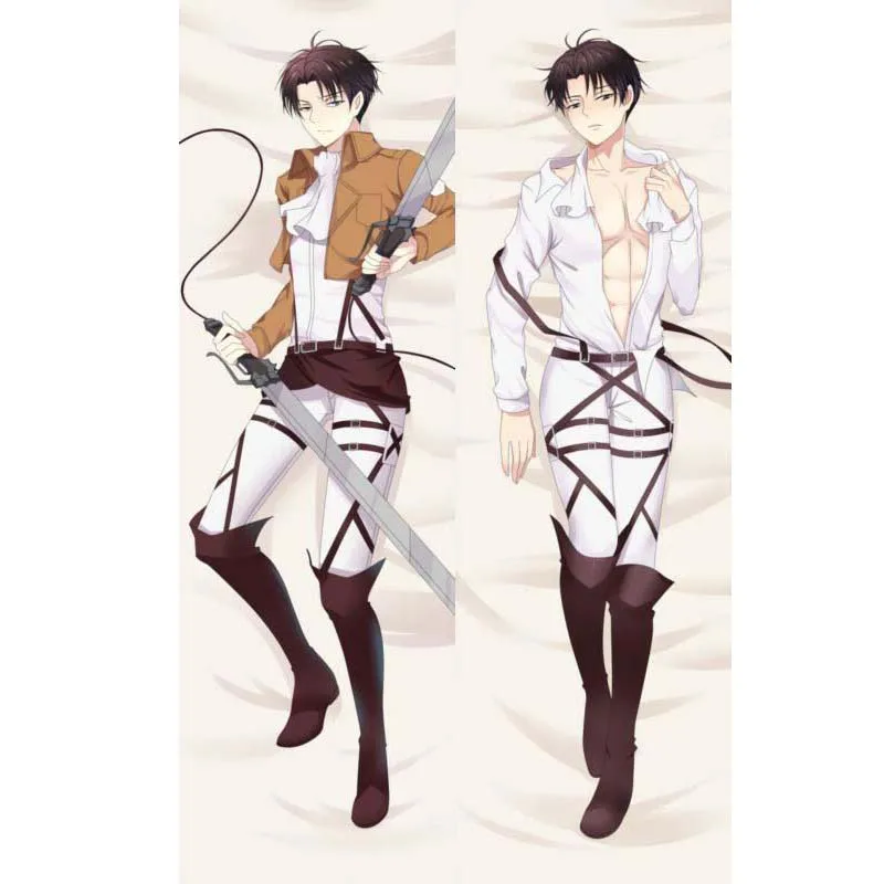 Японская классная наволочка с Аниме Shingeki no Kyojin Eren & Levi Throw Otaku Dakimakura Подарочное