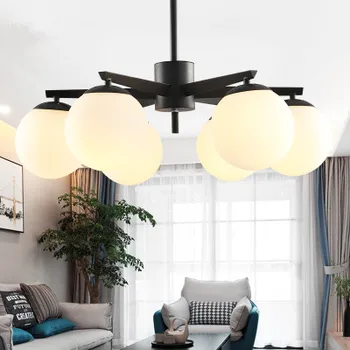 

Nordic Glass Globe E14 Led Chandelier Glass Globe Shades Pendant Chandelier Lighting Bedroom Indoor Lighting Fixture Lamparas