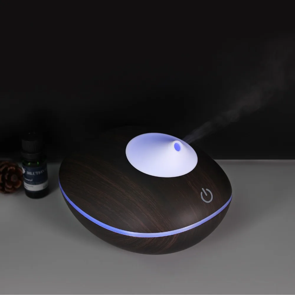 200ml Black Wood Ultrasonic Aroma Humidifier Aromatherapy Essential Oil Diffuser Mist Maker Air