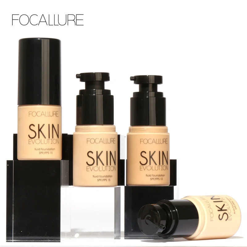 

FOCALLURE Makeup Liquid Foundation Oil-control Base Face Concealer BB Cream Foundation Brighten Skin Evolution Soft Carrying