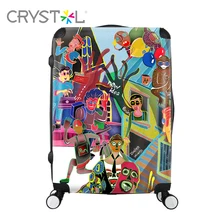 

CRYSTL 28inch travel luggage suitcase made of ABS+PC and hardside for unisex,and you can choose the photo for what you want