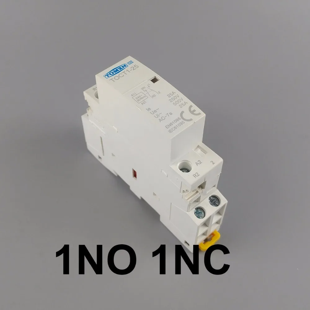 TOCT1 Американская классификация проводов 2р 25A 24V 50/60HZ Din rail бытовой ac Контактор В соответствии с стандартом 2NO или 1NO 1NC