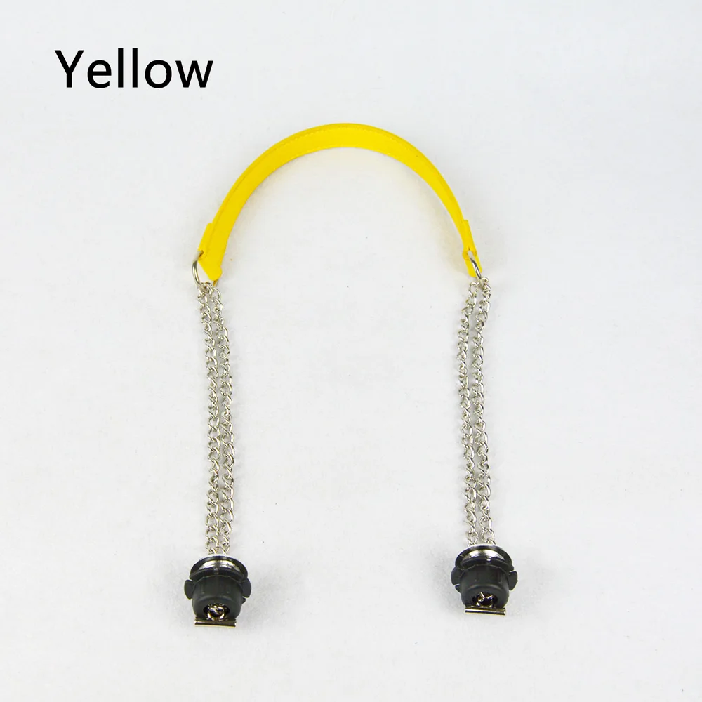 Yellow TANQU одна деталь Obag Серебряная длинная двойная цепь с металлическим покрытием винт для OBag ручка O сумка женская сумка через плечо - Цвет: Yellow