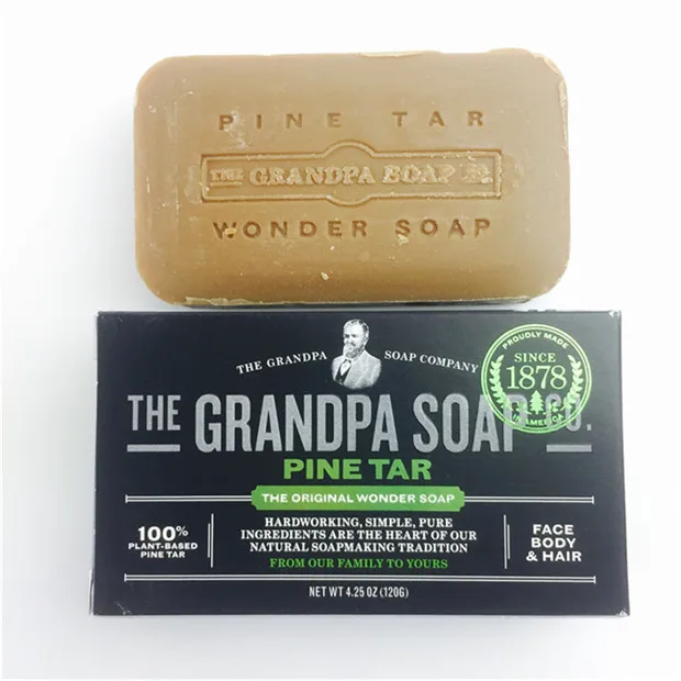 

Original Grandpa soap pine tar soap to black acne 120g