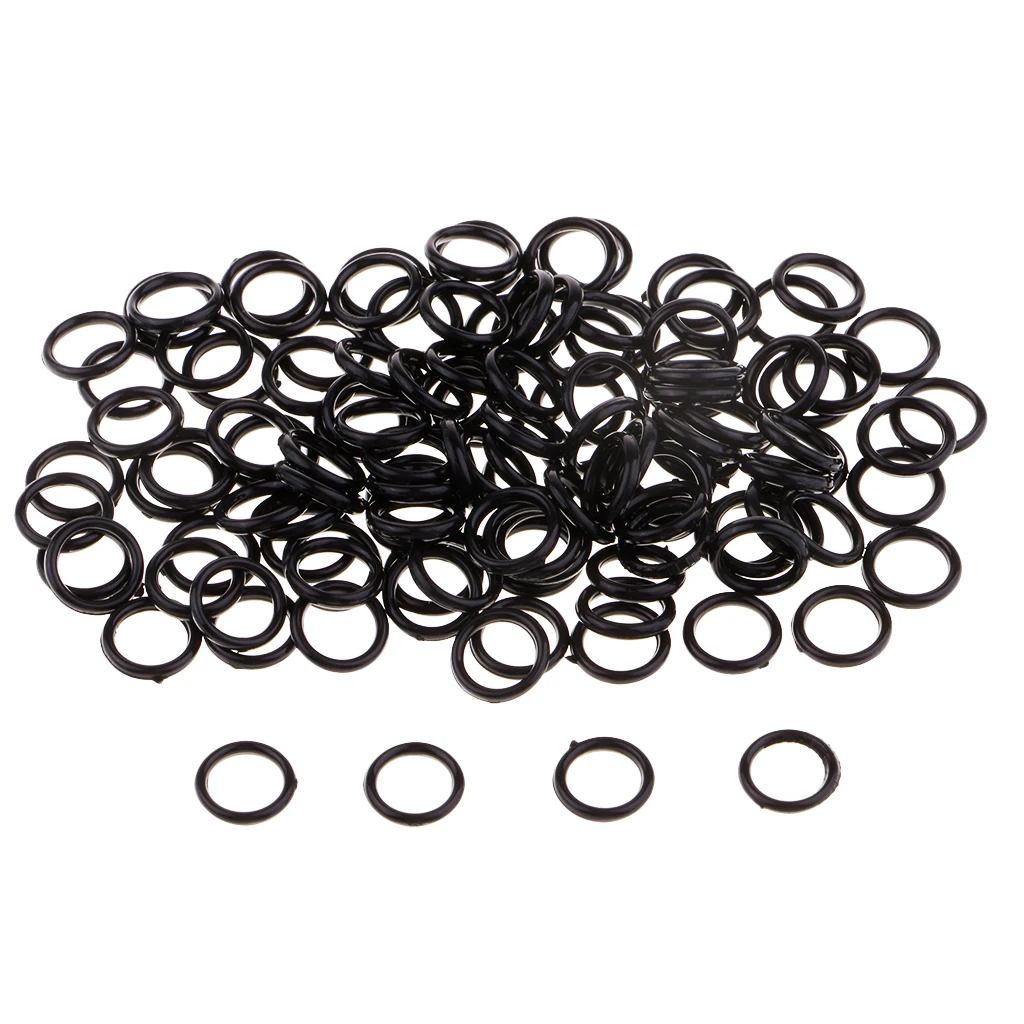 200 Pieces Nylon Bra Strap Adjustment Adjuster Lingerie Slider O Ring Bikini Fasteners 6mm