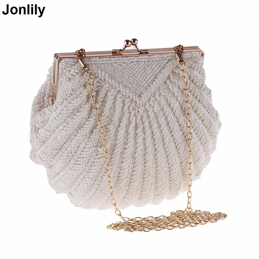 Evening Bags Women Clutch Bags Evening Clutch Bags Wedding Bridal Handbag Pearl Beaded Fashion Shell Chain Party Bags LI-383 Evening Bags Women Clutch Bags Evening Clutch Bags Wedding Bridal Handbag Pearl Beaded Fashion Shell Chain Party Bags LI-383