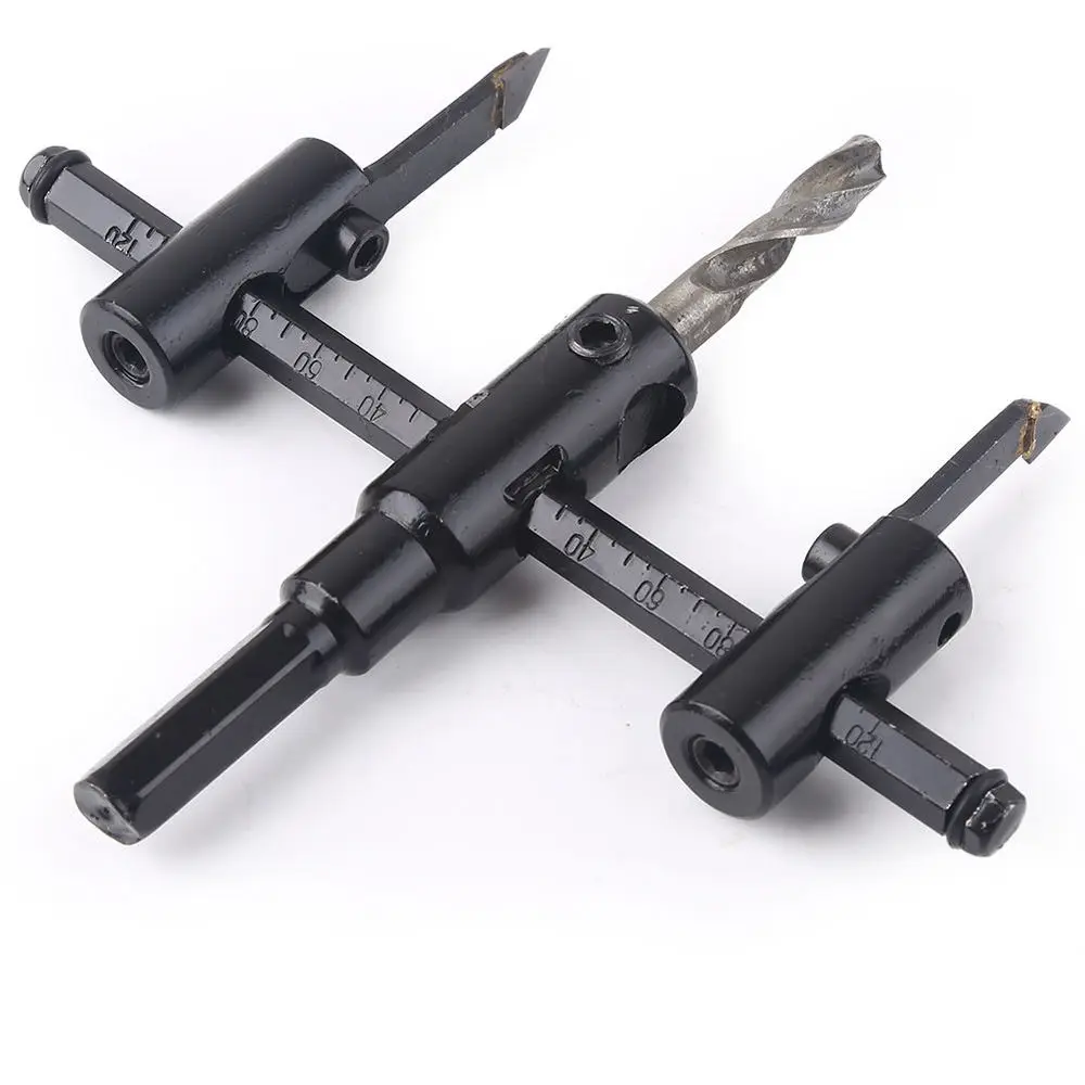 Adjustable Metal Wood Circle Hole Saw Drill Bit Cutter Kit DIY Tool