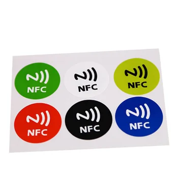 

Black Mini Waterproof NFC Tags Writable NFC Chip Sticker Label Ntag213 13.56mhz RFID Smart Card Reader Writer Writable Clone