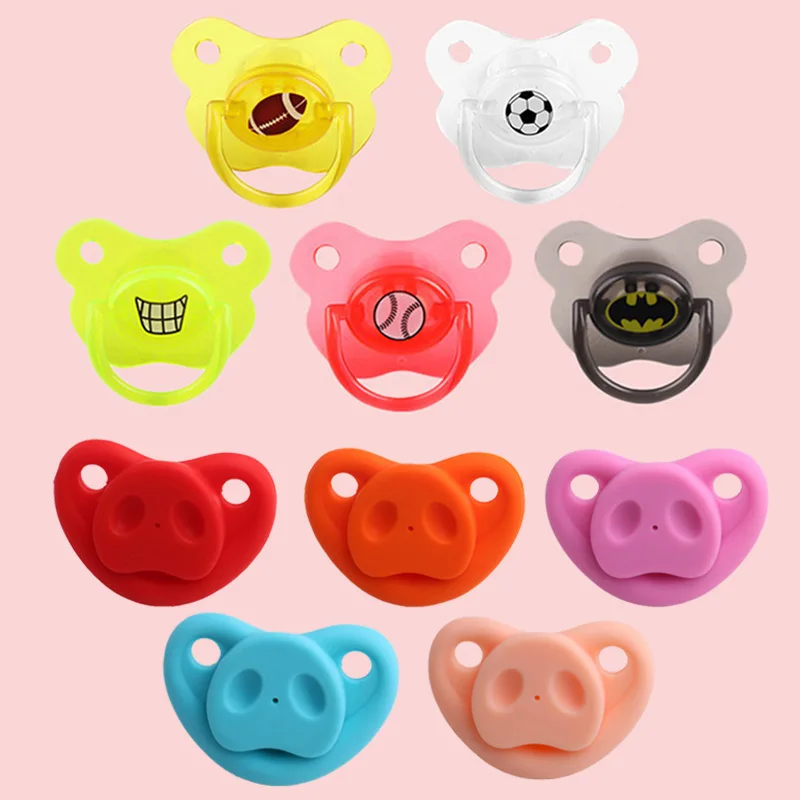 

Silicone Funny Nipple Dummy Pacifier Baby Soother Toddler Cute Pig Nose Nipples Teether Baby Pacifier Care