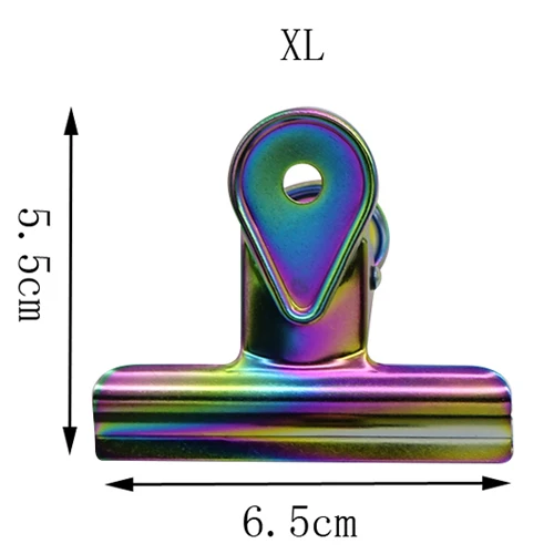 5 шт./компл. металлический цветной зажим для купюр из нержавеющей стали зажим с круглой головкой офисные канцтовары товары для учебы - Цвет: XL
