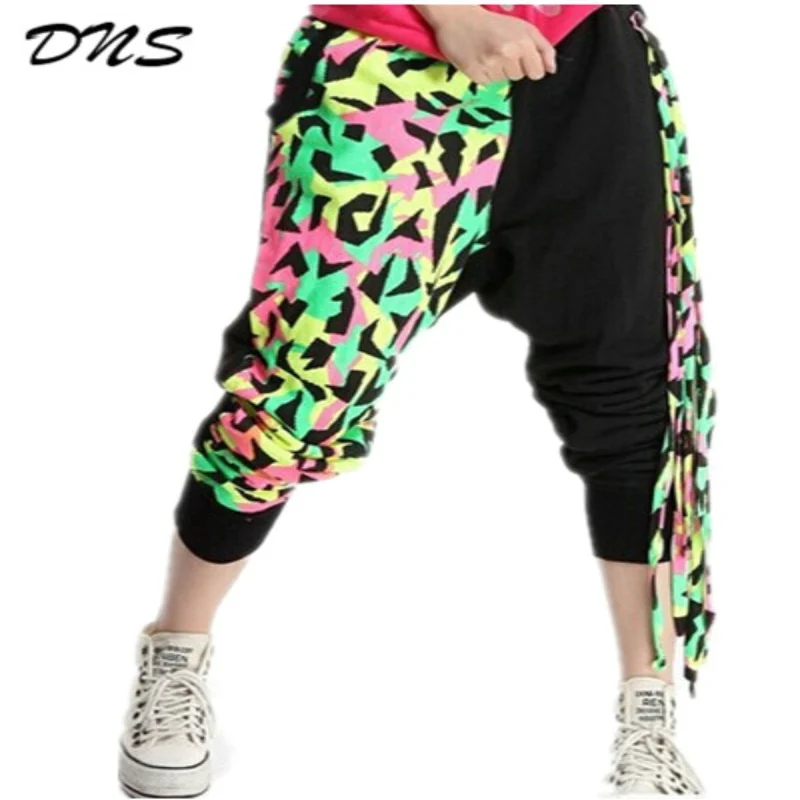 hip hop dance costumes harem trousers camouflage pants women loose