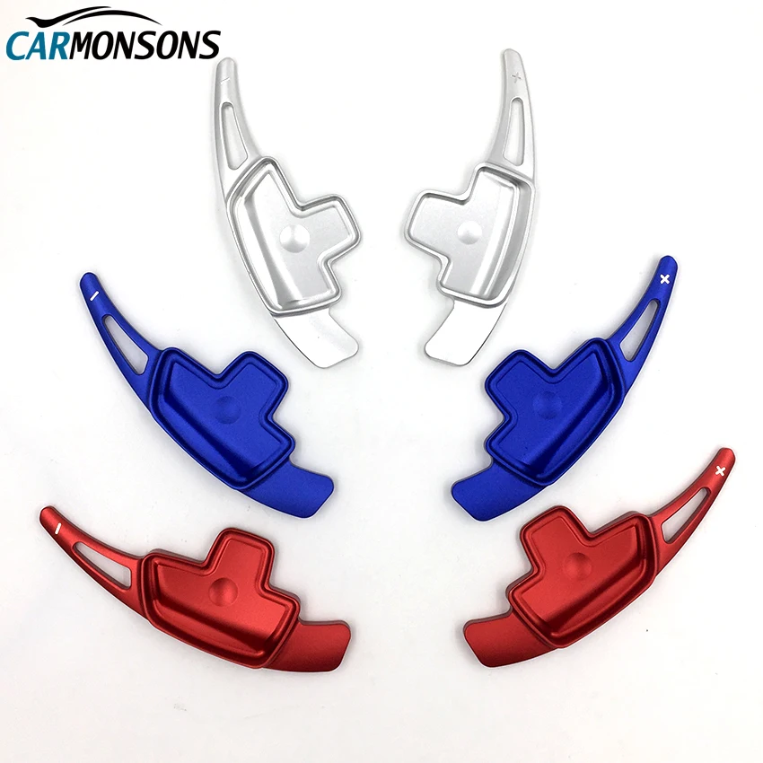 

Carmonsons Car Steering Wheel Paddle Shift for Mercedes Benz C GLC E Class W205 W213 X253 2016 2017 Metal Trim Cover Car Styling