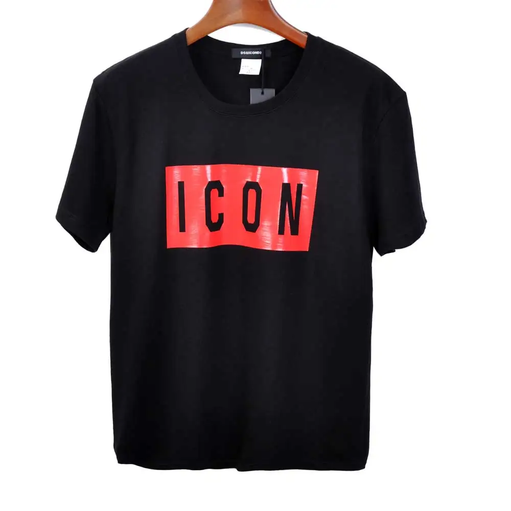 

Summer Simple Style Men's Wear The Letter Printing Round Neck 100% Combed Cotton Short Sleeve T Shirt Sport Tee top