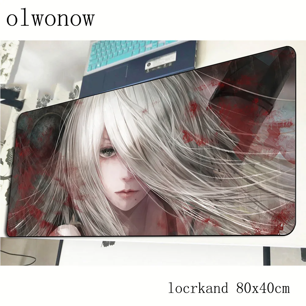  nier automata mouse pad 80x40cm New arrival mousepads best gaming mousepad gamer thick personalized