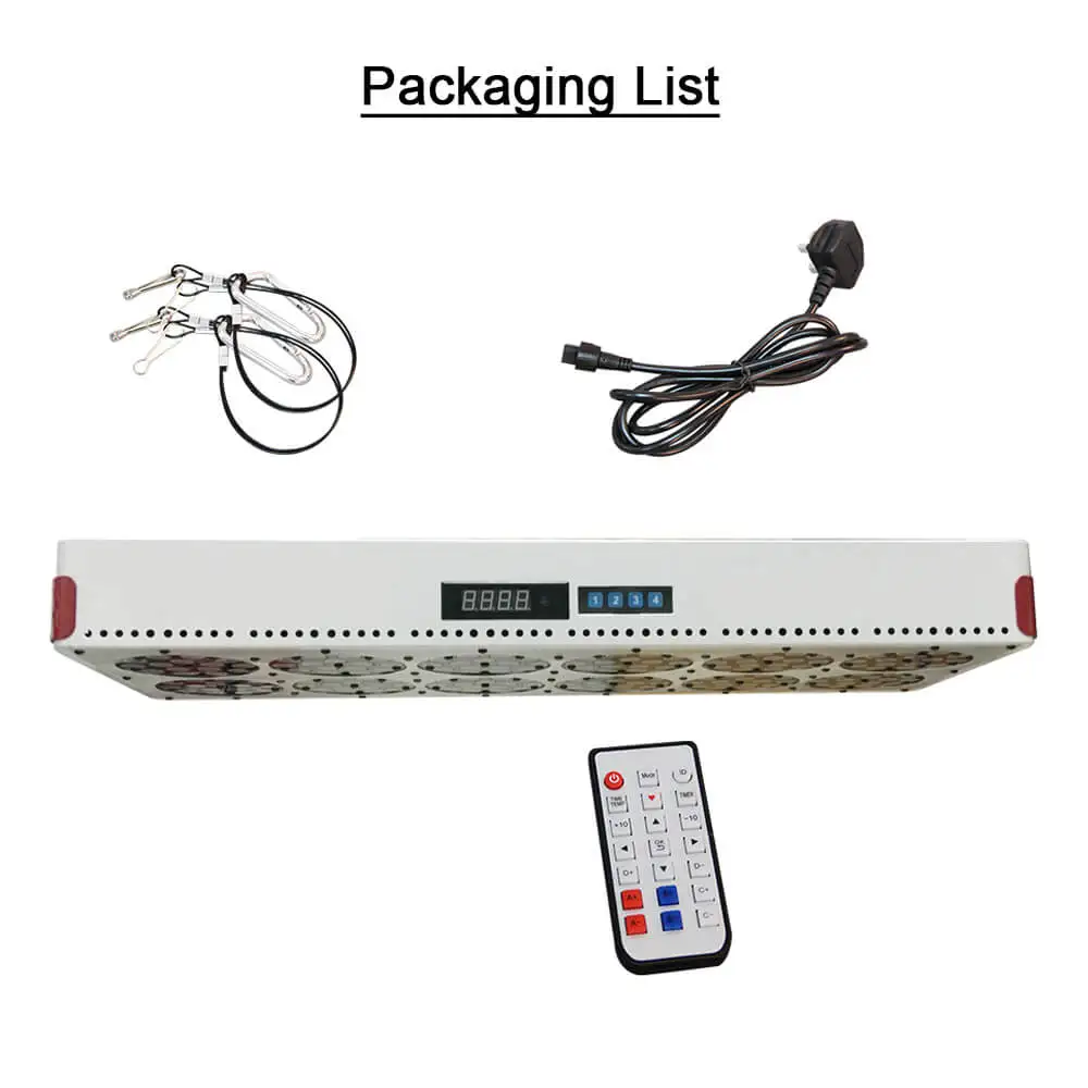 Полный спектр Apollo 12 LED Grow Light с регулируемой яркостью пульт дистанционного