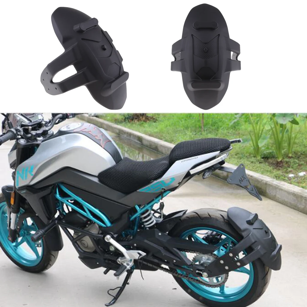 Universal Motorcycle Front Rear Plastic Wheel Cover for Rear Fender Extension Extender Splash Wheel Cover Mudguard 39x19x31cm
