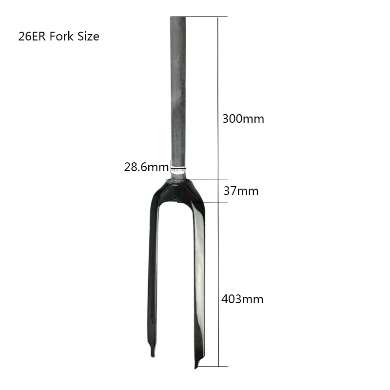 NO LOGO Bike Fork 29 MTB 3K Glossy Carbon Fork 2627.529ER Carbon Fiber Mountain Bike 700C Front Forks For Bicycle (1)