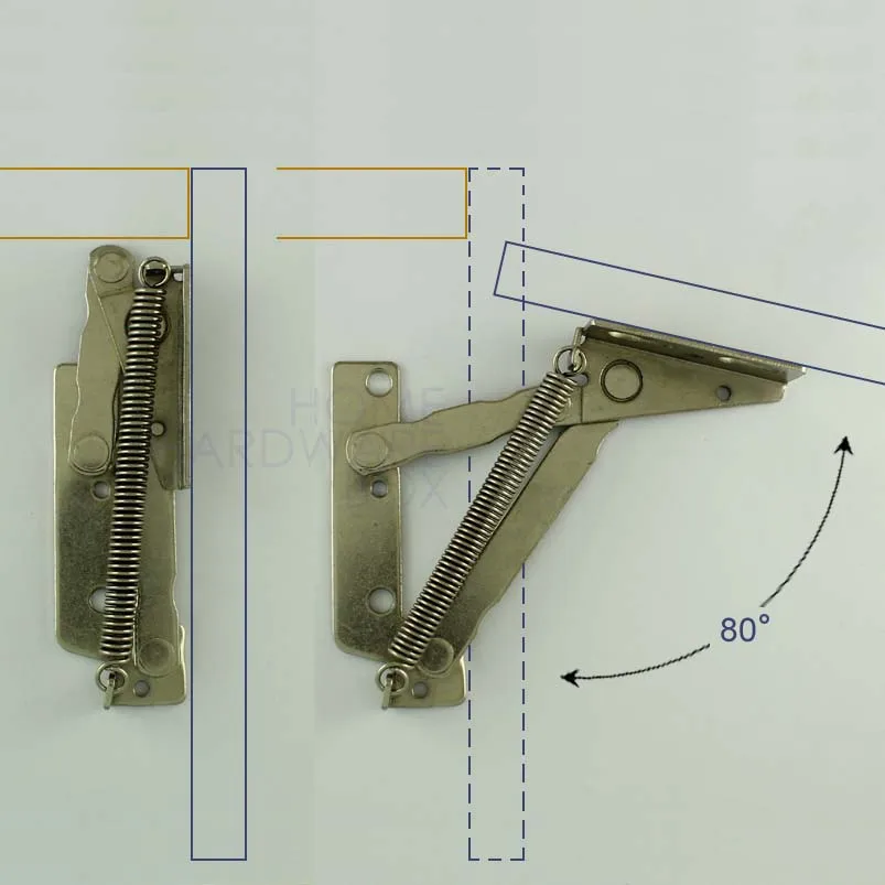 Pair Of Cabinet Door Lift Up Flap Top Support Spring Kitchen