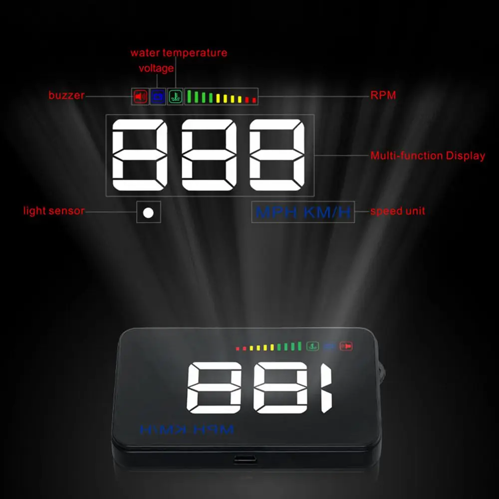 

universal OB2 Car Speed Projector for Auto Manufactred Head Up Display Hud Windshield Projector Digital for Car Speedometer