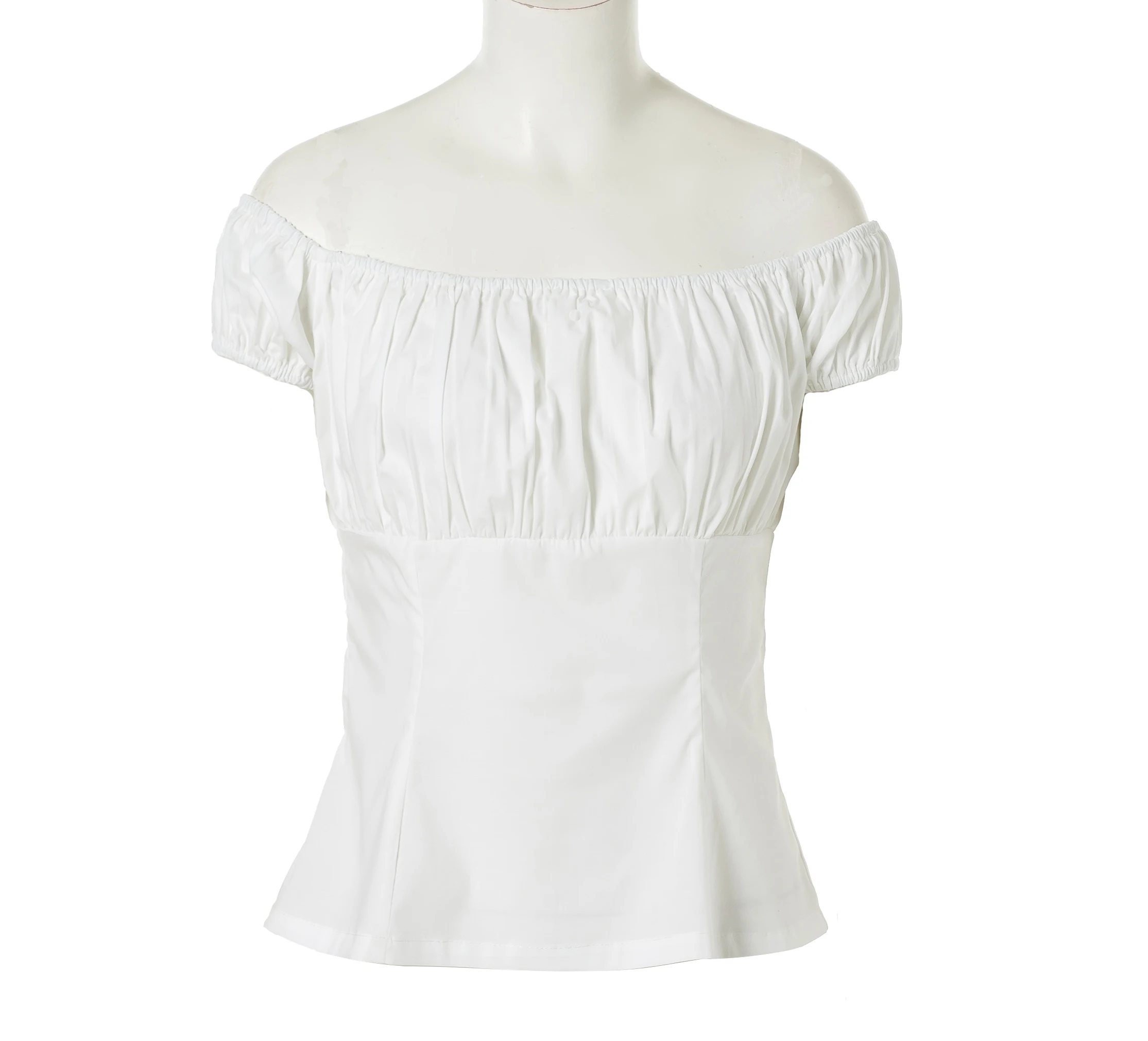camisa campesina blanca
