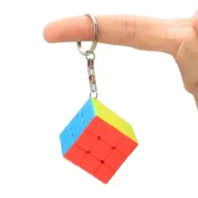 Zcube брелок-кубик мини 3x3 3x3x3 маленький Магический кубик-палочки без наклеек 3 см креативный умный куб подвесные украшения
