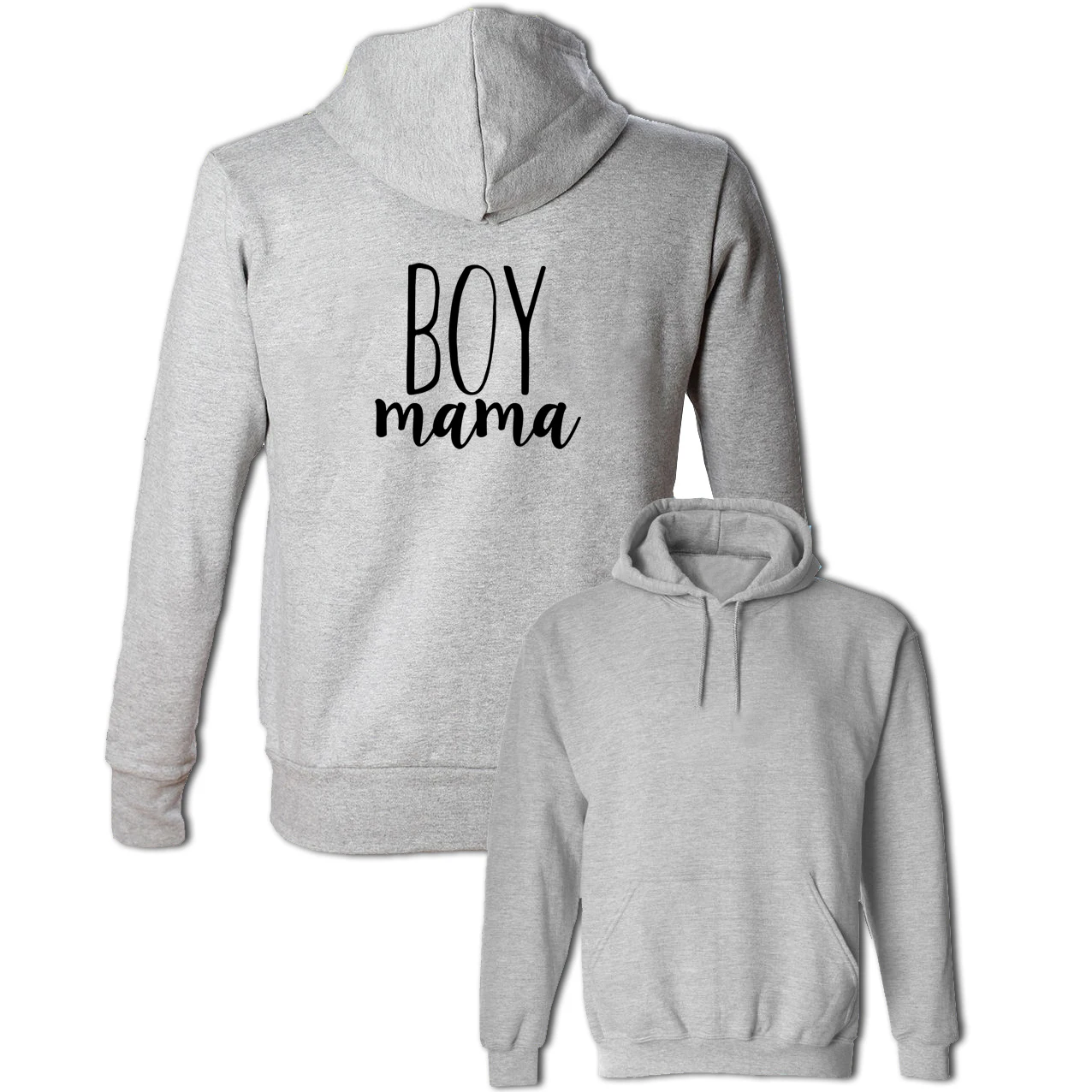 Boy Mama Graphic Sweatshirts for Women Lady Cotton Hip Hop Hoodie Long