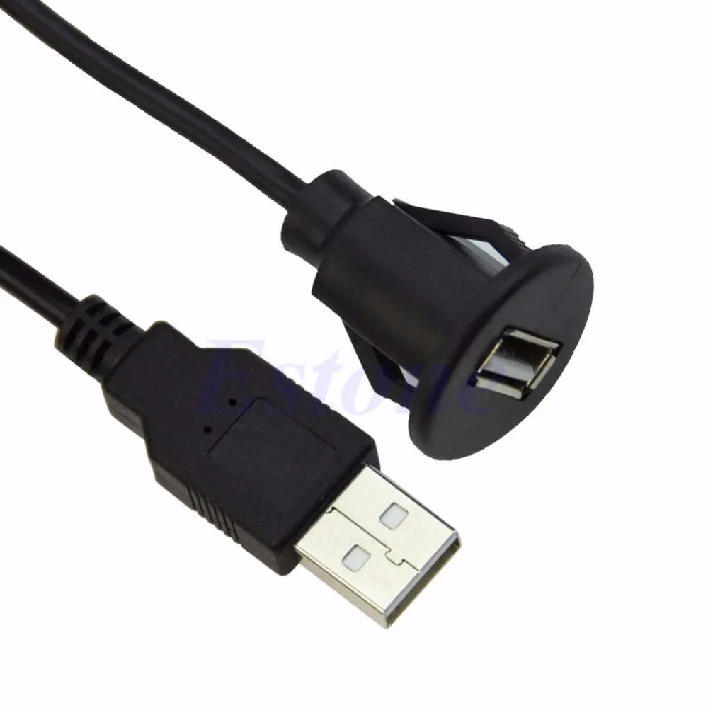 1 шт. для приборной панели автомобиля монтажная панель установка USB удлинитель адаптер M/F Кабель привести