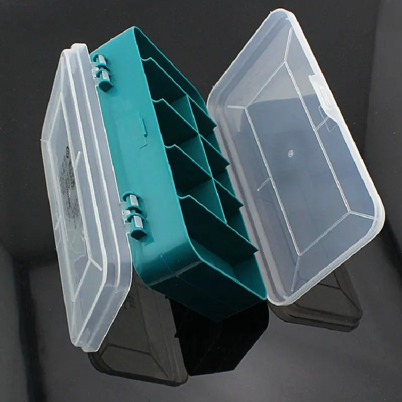 

Tools Packaging Transparent Double-sided Parts Box Screws Storage Cases Plastic Portable Tool Box Dual Clamshell Accessories Box