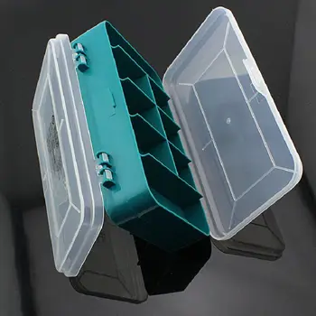 

Tools Packaging Transparent Double-sided Parts Box Screws Storage Cases Plastic Portable Tool Box Dual Clamshell Accessories Box