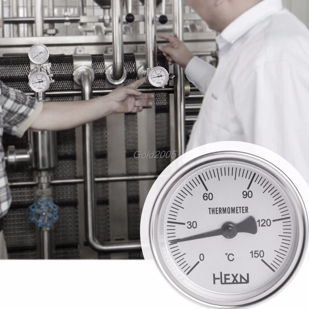 

1/4 PT Thread Stainless Steel Thermometer Moonshine Kitchen Food Cooking Gauge Temperature G25 Drop ship