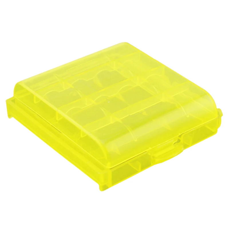 

Pack of 9 PCS AA / AAA Battery Storage Hard Case Box-yellow