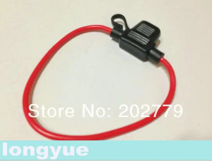 Longyue 20 шт в линии мини-предохранитель держатели предохранителя база водонепроницаемый с кабелем автомобильное гнездо соединителя 20 см провода