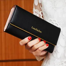 2017 vente CHAUDE De Mode Lady Femmes populaire Sac À Main Long Portefeuille Sacs PU Titulaire de la Carte femmes Portefeuilles embrayage Sacs À Main
