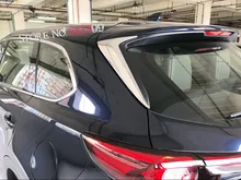 2 * Chrome ABS задний спойлер крыло задняя сторона Треугольники углу чехол накладка для Mazda CX9 CX-9 2nd генерал 2016 2017 2018 стайлинга автомобилей