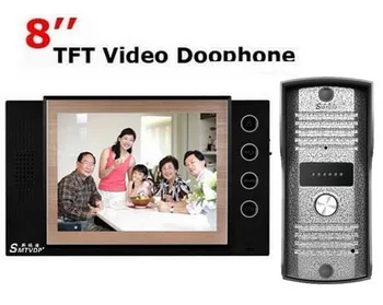 

XinSiLu New Arrival Home Security 8"Video Door Phone 700TVLine HD Camera with Waterproof Cover ,Intercom System audio doorphone