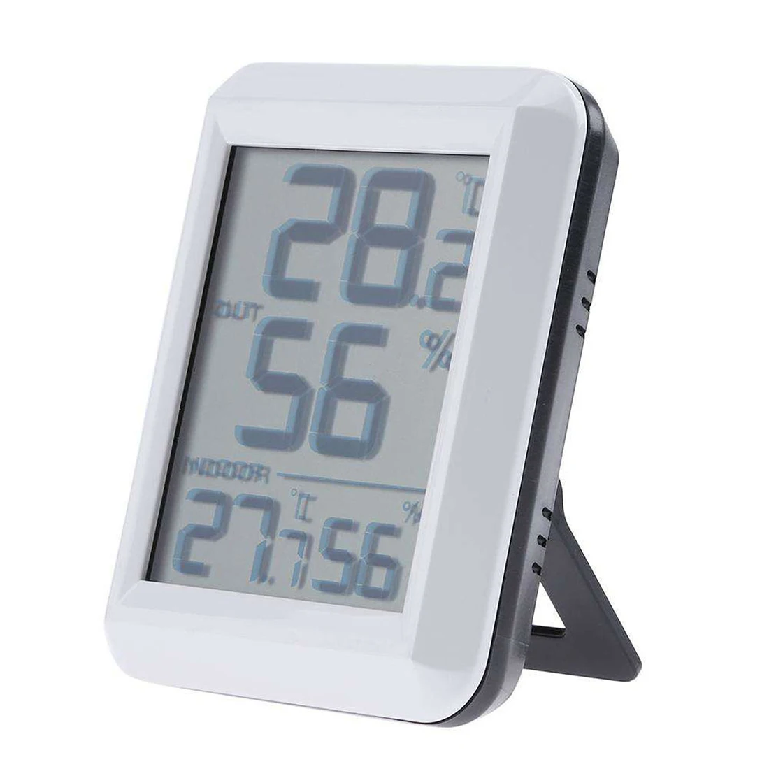 White Wireless Thermometer Hygrometer Indoor/Outdoor Electronic