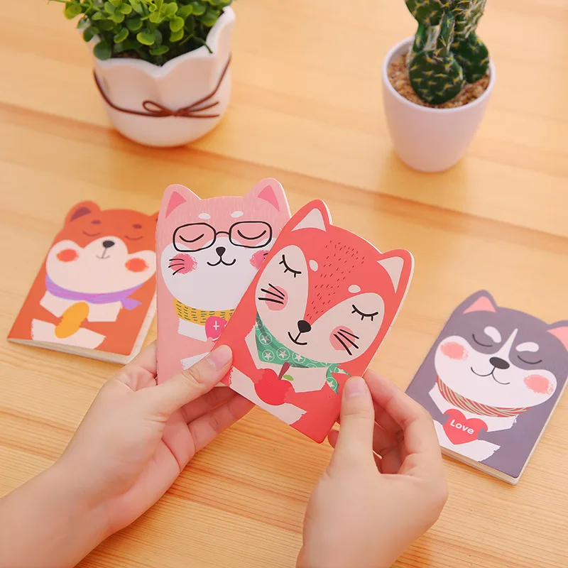 

30pc/lot cute cartoon Squinting eyes animal books / students cute soft copy /small notebook / mini notebook/children gift