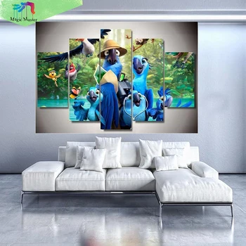 

5PCS Home beauty room decoration diamond painting new , cross stitch round mosaics, 5D DIY, diamond embroidery Painting RT874