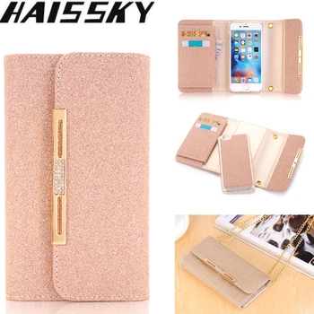 

Leather Phone Case For iPhone 5 5S 6 6s 7 8 Plus Glitter Magnetic Cover Handbag Flip Wallet Case For iPhone 11 Pro X XR XS Max