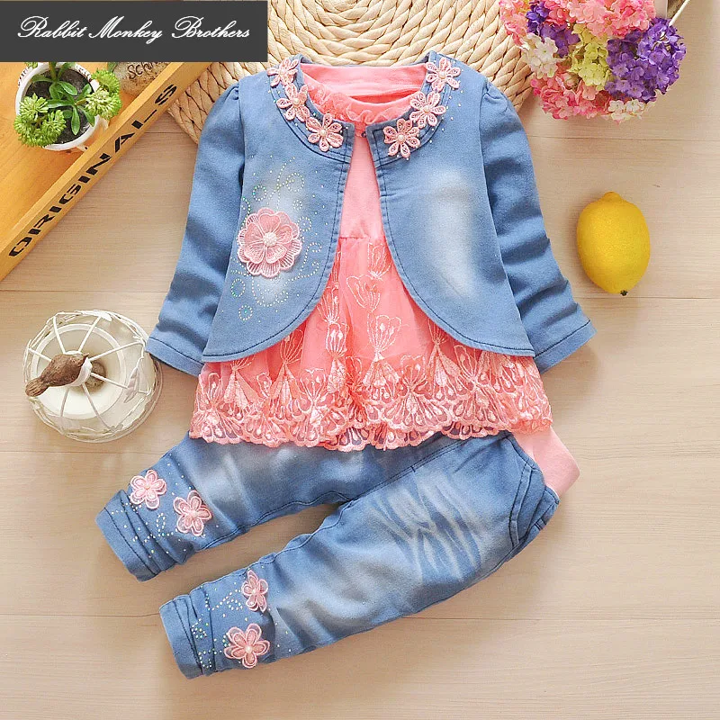 джинсовый костюм для девочки