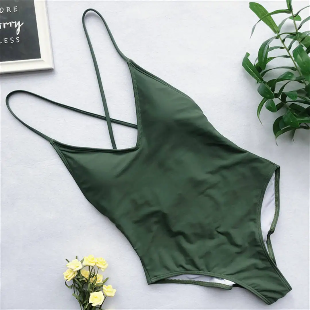 Неоновый зеленый сексуальный цельный купальник с v-образным вырезом, женский купальник, женский купальник, купальный костюм, купальник, монокини V543G