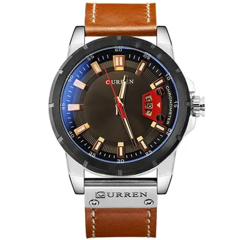

CURREN Man Watches Men Watch Luxury Brand Analog Leather Military Watch Mens Wristwatch Quartz Male Clock Relogio Masculino 8284
