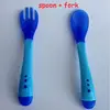 2 Pc Blue Spoon