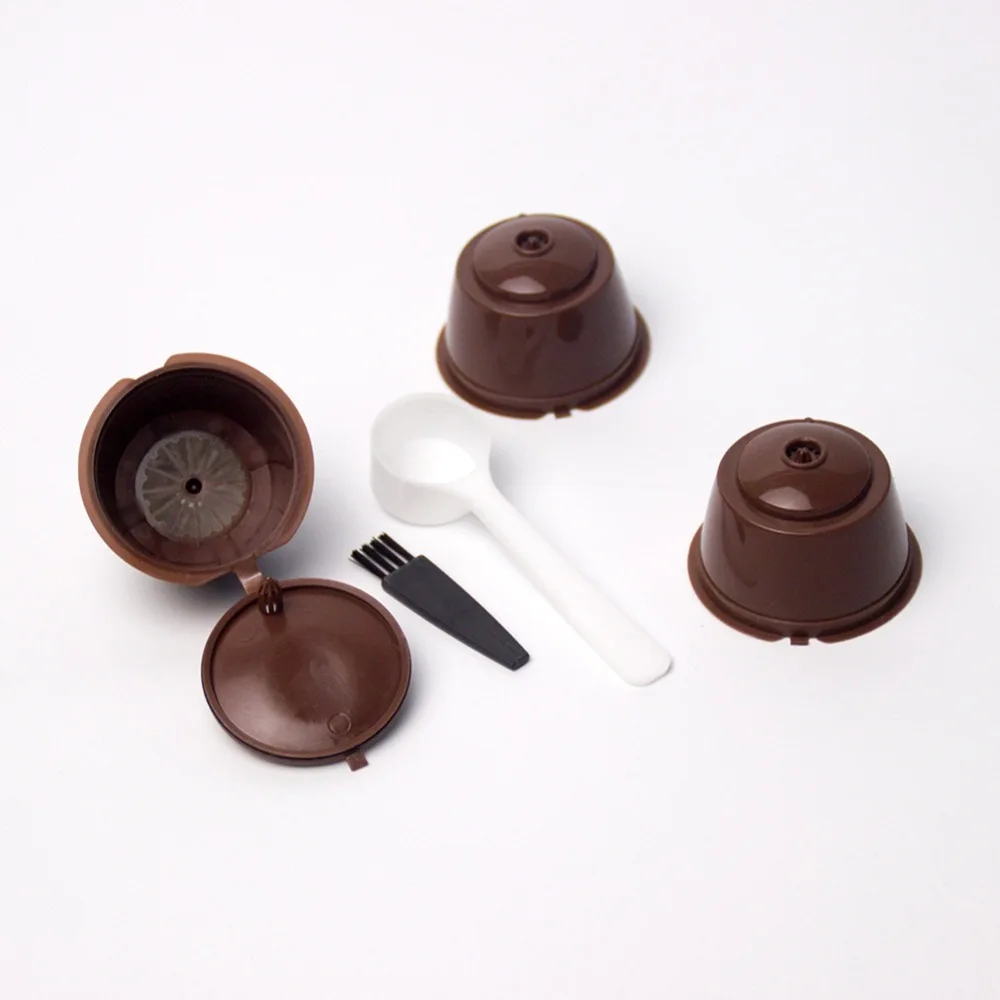 3 шт. многоразовые многоразового Кофе капсулы с кофе чайник Pod чашки Cafeteira фильтры