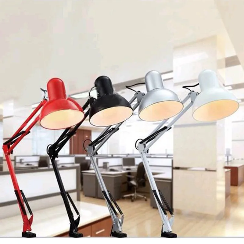 

CHENGYILT Flexible Desk Lamp Led Desk Lamp Home Office Led Table Lamp Metal Architect Adjustable Folding Reading Light