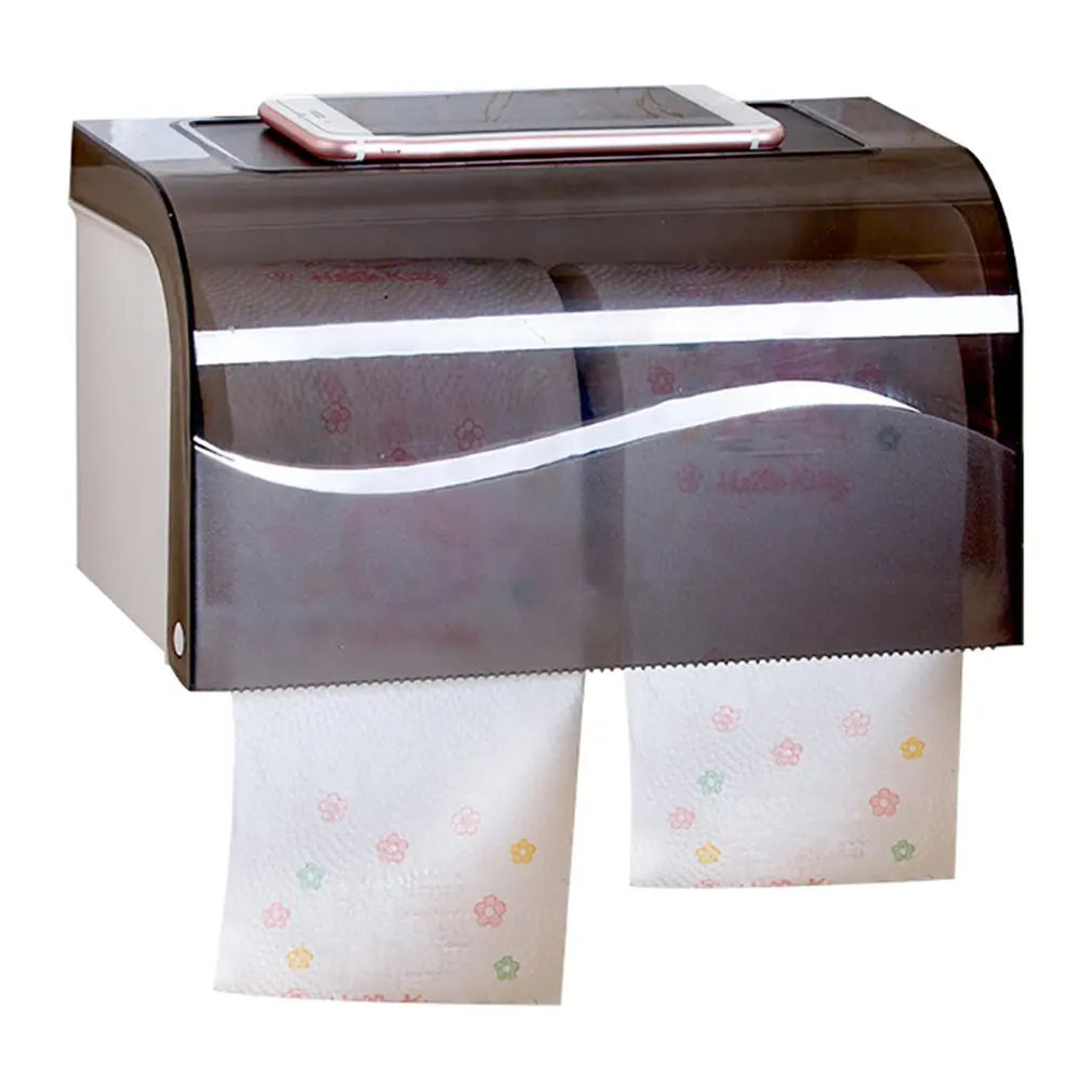 Бесшовные стикеры могут быть помещены водонепроницаемый рулонный держатель туалет коробка для салфеток для туалета Бесплатная Дырокол