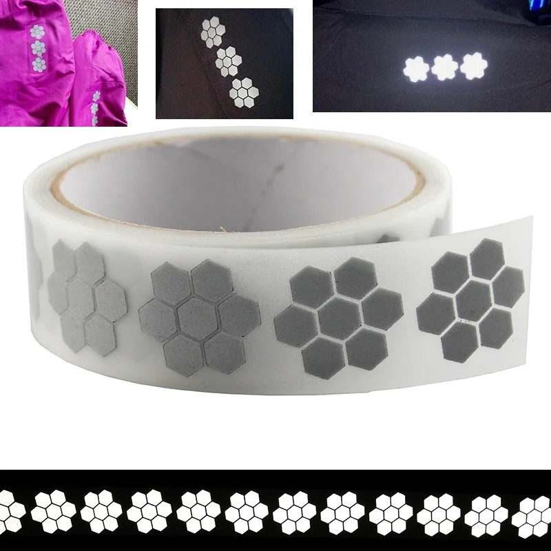 

25mm x 1 Meter High Visibility Safely Silver Reflective DIY Tape Iron On Fabric Clothes Heat Transfer Vinyl Film M34