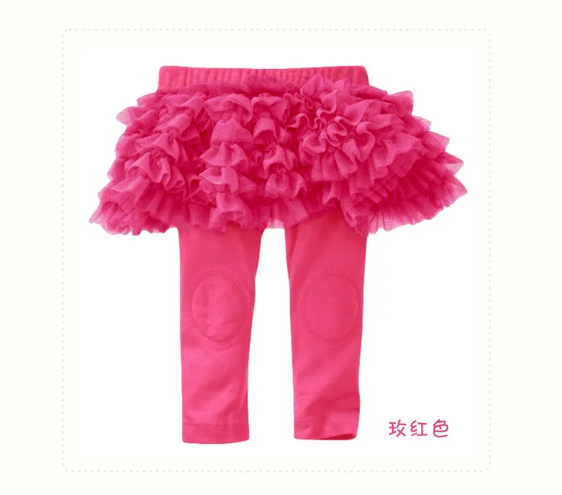 Hp-01; обтягивающие длинные однотонные леггинсы для маленьких девочек с оборками; юбка для От 0 до 3 лет