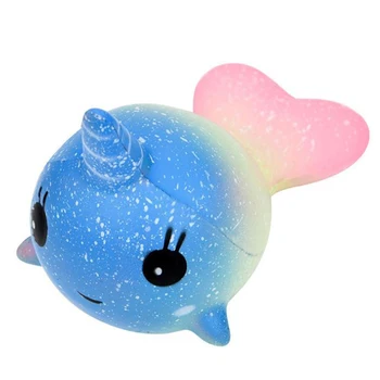 

Cute Unicorn Whale Squishy Simulation PU Bread Soft Squeeze Toy Slow Rising Sweet Scented Anti Stress Funny for Kid Xmas Gift